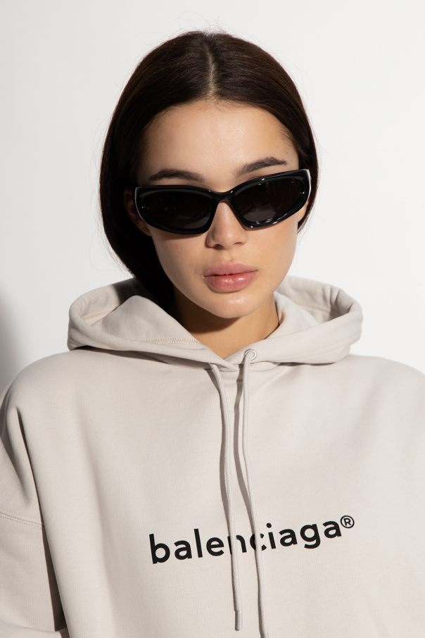 人気提案 balenciaga swift oval sunglasses silver agapeeurope.org